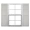 Ekena Millwork Mid-America Vinyl, Standard Size Cathedral Top Center Mullion, Open Louver Shutter, 11248030, PR 00011248030 - alternate 1